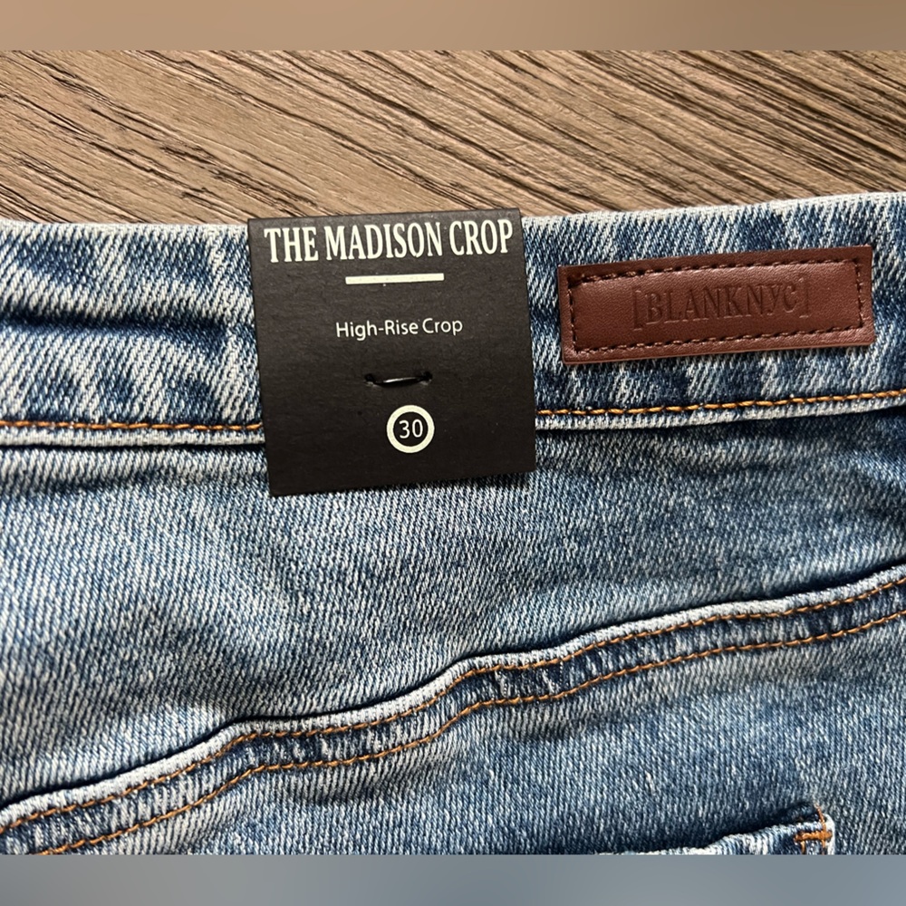 Blank NYC NEW with tags Madison High Rise Crop Jeans size 10/30